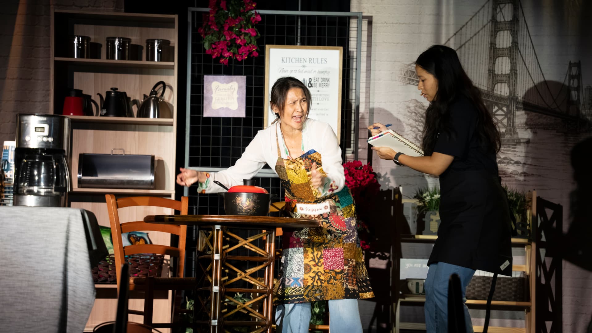 Kampong Kopi, USA — a mother and daughter scene at the kitchen table