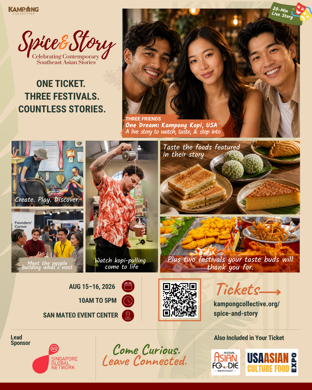 Spice & Story 2026 festival poster